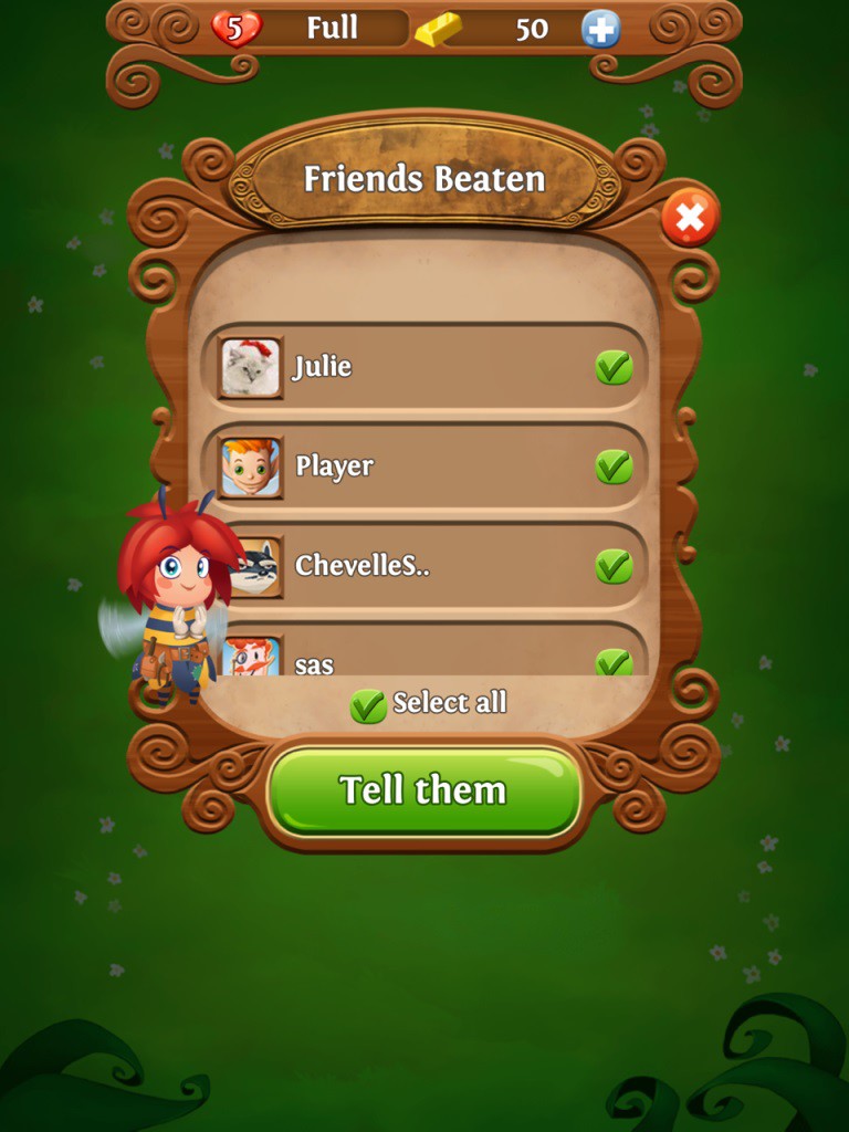 Blossom Blast Saga's Friends Beaten